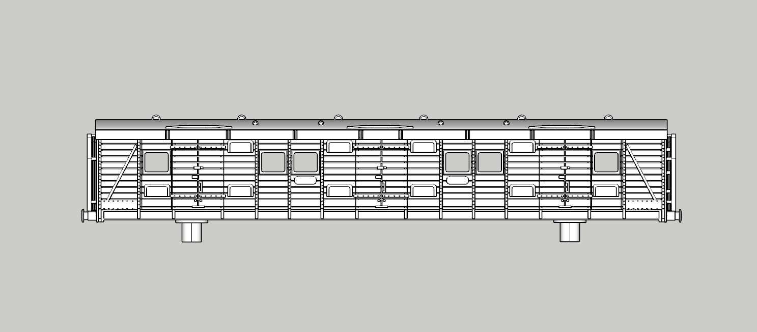(image for) SR 25/26t Gangway Bogie Luggage Van 51ft 3in - d3098