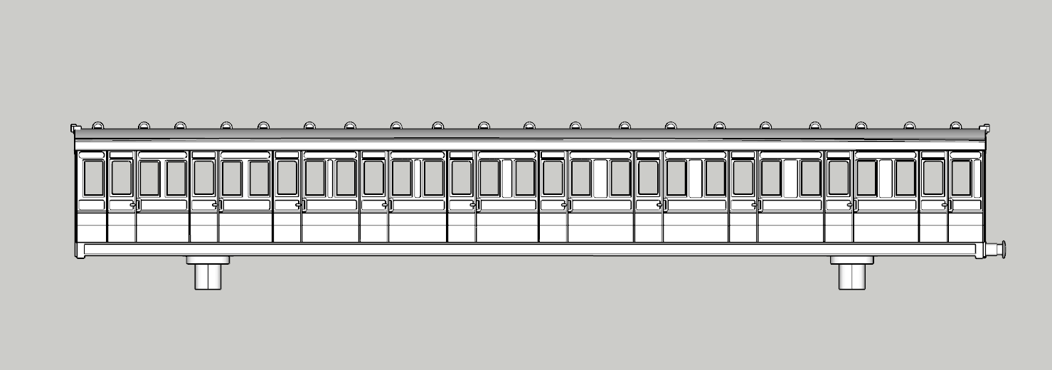 (image for) (N) SR 3-SUB - Rebuilt ex-LSWR - 10 Compartment Trailer Third
