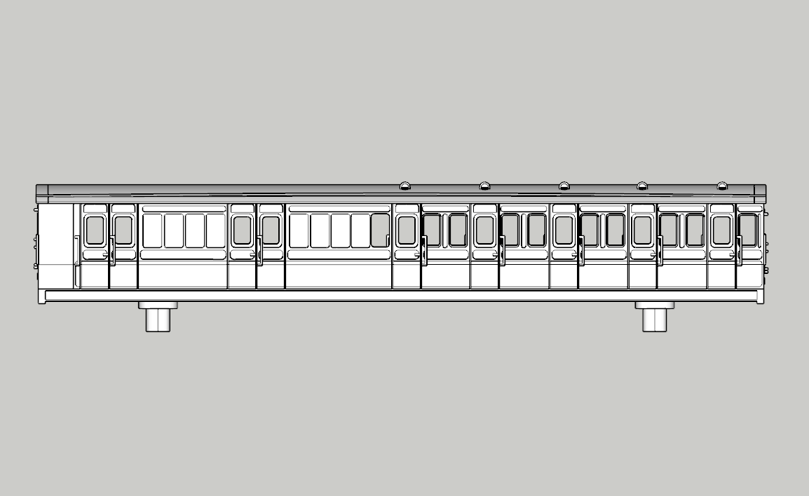 (image for) LBSCR Billinton 54ft 5 cmpt Brake Third - d200